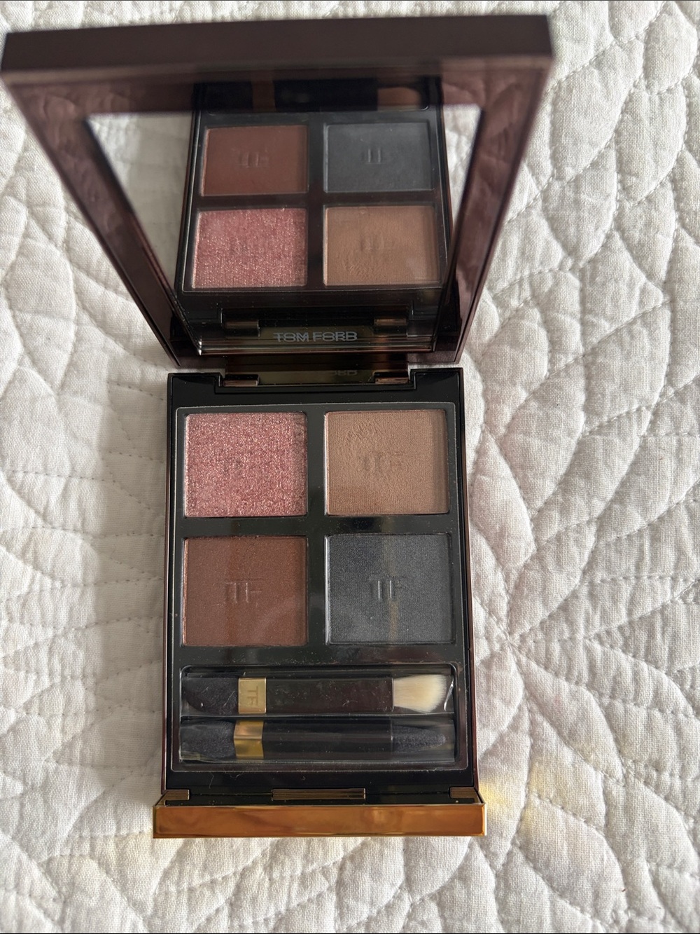 Tom Ford Eyeshadow Quad — Shimmery Pink, Warm Brown, Taupe & Slate